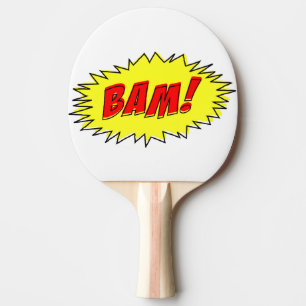 Raquette De Ping Pong Rétro palette comique vintage de ping-pong de bam