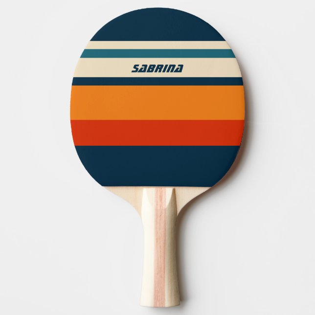 Raquette De Ping Pong Rétro personnalisé (Devant)