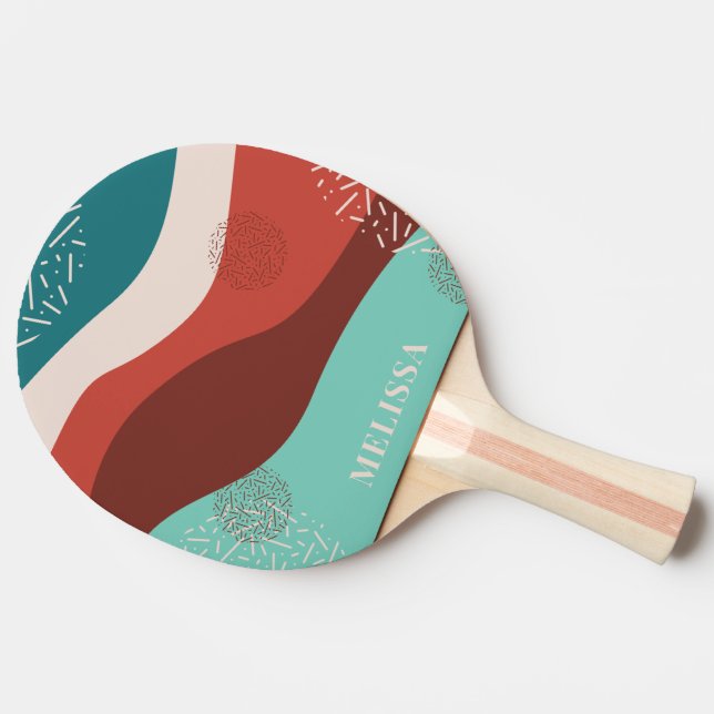 Raquette De Ping Pong Rétro personnalisé (Côté)