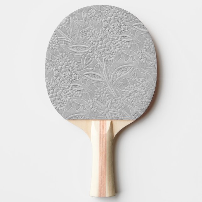 Raquette De Ping Pong Revêtement floral gris (Devant)