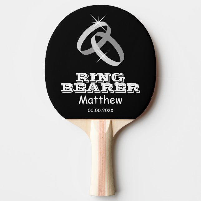 Raquette De Ping Pong Ring Bearer table de ping pong paddle (Devant)