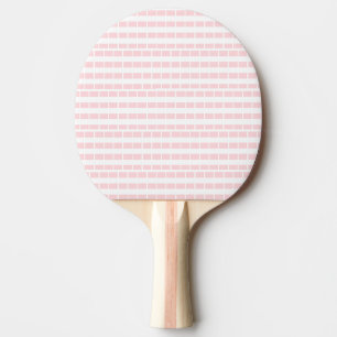 Raquette de Ping Pong Rose et Blanche Rayure Carré