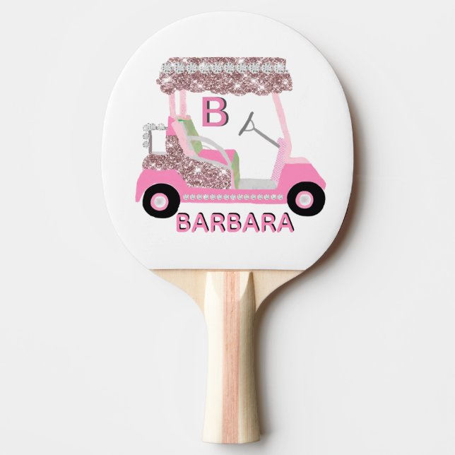 Raquette De Ping Pong Rose Gold Golf Nom du panier (Devant)