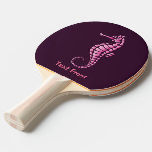 Raquette De Ping Pong Rose hippocampe