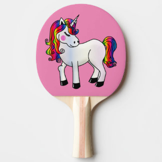 RAQUETTE DE PING PONG ROSE LICORNE