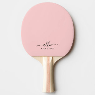 Raquette De Ping Pong Rose pâle rose rose rose rose moderne Nom minimali