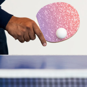 Raquette De Ping Pong Rose rose violet lavande faux pétille parties scin