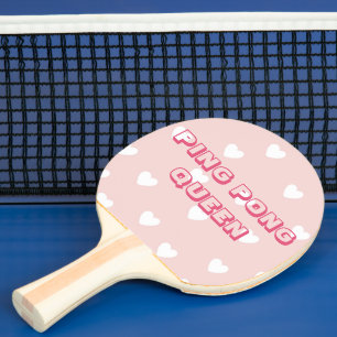 Raquette De Ping Pong Rougissent le rose avec la REINE de PING-PONG