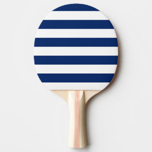 Raquette De Ping Pong Royal Blue and White Stripes
