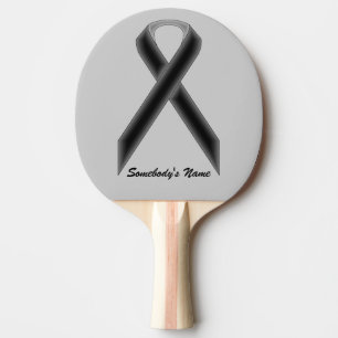 Raquette De Ping Pong Ruban de la Black Standard par Kenneth Yoncich