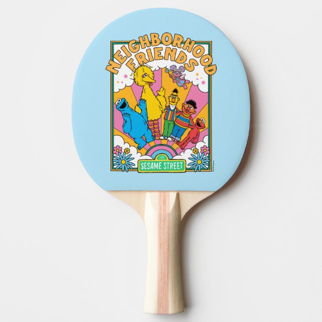 Raquette De Ping Pong Rue Sésame | Amis de voisinage (Devant)