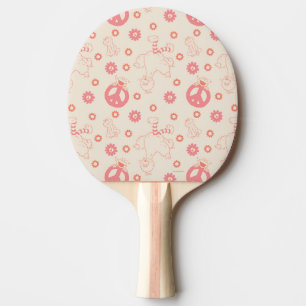 Raquette De Ping Pong Rue Sésame   MOTIF GOOD VIBES