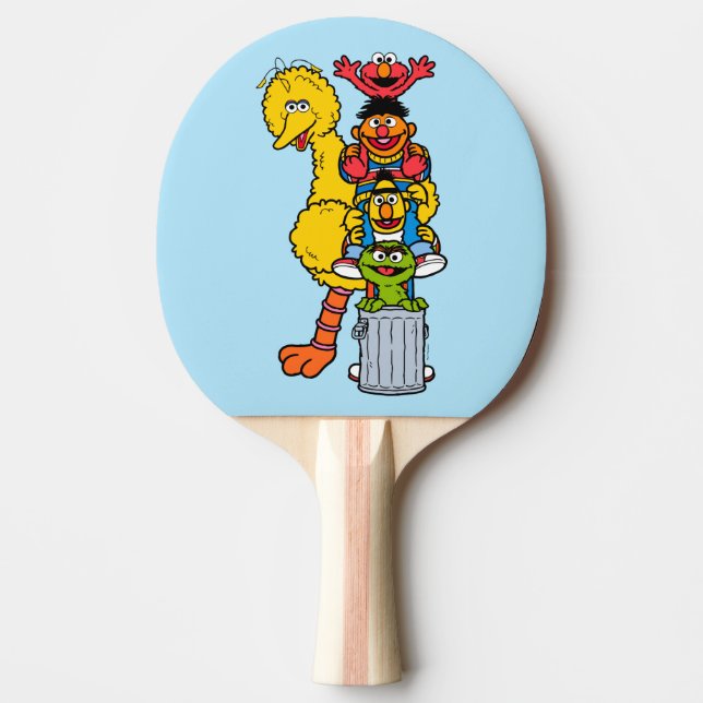 Raquette De Ping Pong Rue Sésame | Pose Pals Street Sesame (Devant)