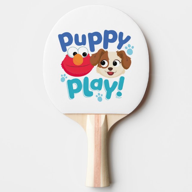Raquette De Ping Pong Rue Sésame | Puppy Play Elmo & Tango (Devant)