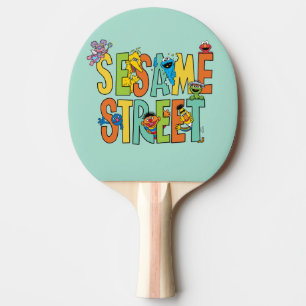 Raquette De Ping Pong Rue Sésame   Sesame Street Type Pals
