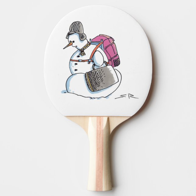 Raquette De Ping Pong Sac à dos Snowman ping pong paddle (Devant)