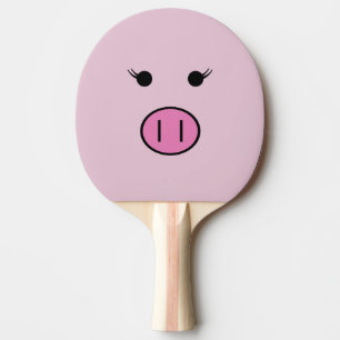 Raquette De Ping Pong Sadie le cochon rose ~ Cute Girly Kawaii