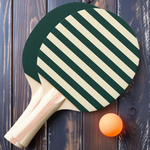 Raquette De Ping Pong Sage Green Polo Stripes et Solide