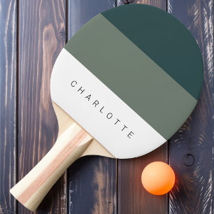 Raquette De Ping Pong Sage Moderne Trois Tons avec Nom