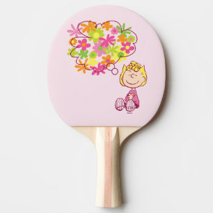 Raquette De Ping Pong Sally pense aux fleurs