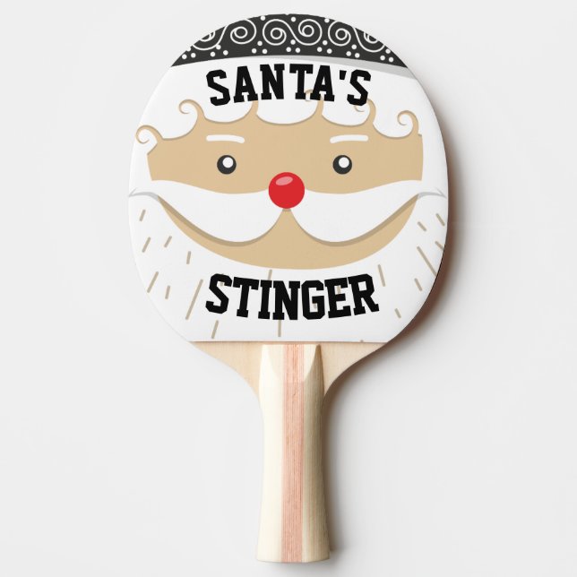 Raquette De Ping Pong SANTA CLAUS NOËL AMUSANTE Ping Paddles (Devant)