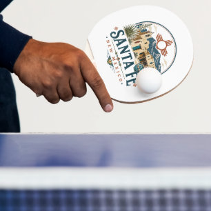 Raquette De Ping Pong Santa Fe Nouveau-Mexique Architecture Adobe Sud-Ou
