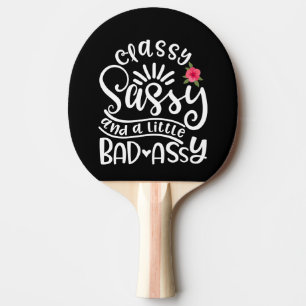 Raquette De Ping Pong Sassy Classique Et Un Peu Mauvais Assy Amis Sassy
