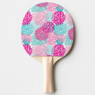 Raquette De Ping Pong Schéma floral lumineux 2