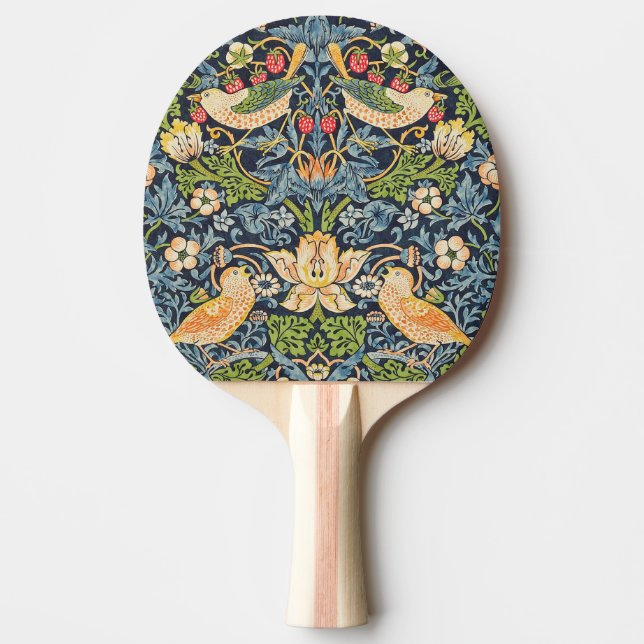 Raquette De Ping Pong Schéma floral William Morris Strawberry Thief (Devant)