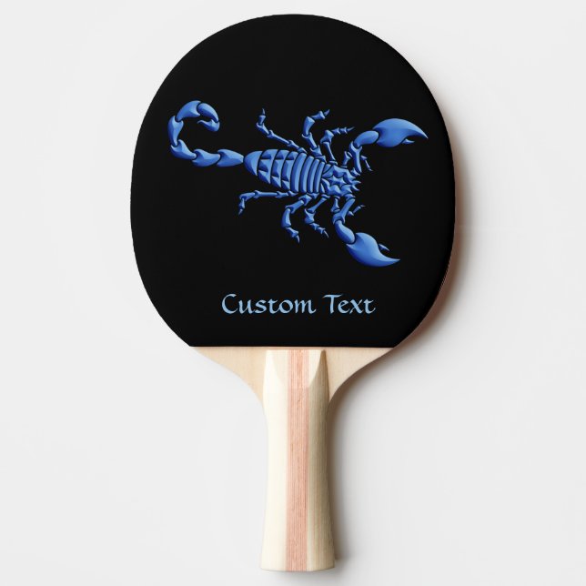 Raquette De Ping Pong Scorpion bleu (Devant)