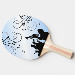 Raquette De Ping Pong Section Trumpet Musique bleue