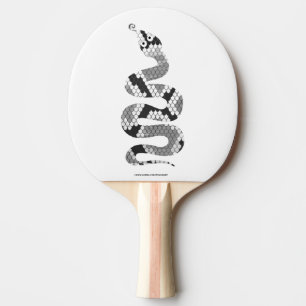 Raquette De Ping Pong Serpent gris et silhouette gris clair