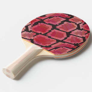 Raquette De Ping Pong Serpent noir et rouge