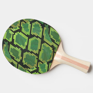Raquette De Ping Pong Serpent noir et vert