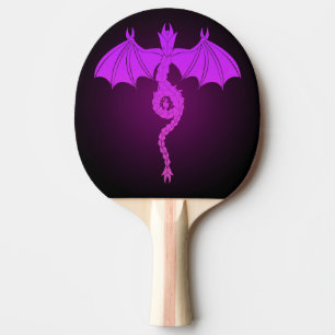 Raquette De Ping Pong Serpent rose dragon