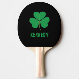 Raquette De Ping Pong Shamrock Green Clover Irlande Celtic Irish Nom