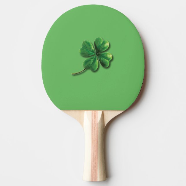 Raquette De Ping Pong Shamrock irlandais vert moderne (Devant)
