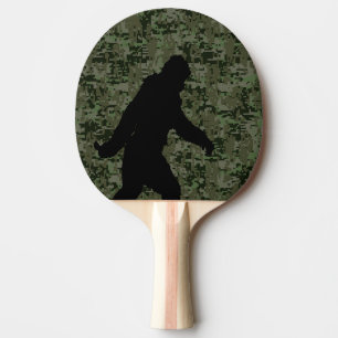 Raquette De Ping Pong Silhouette allée de Squatchin sur le camouflage d