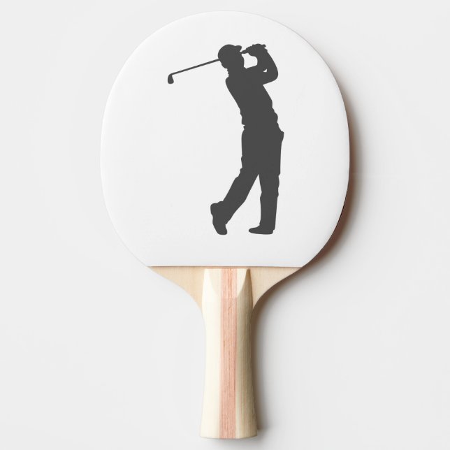 Raquette De Ping Pong Silhouette du joueur de golf (Devant)