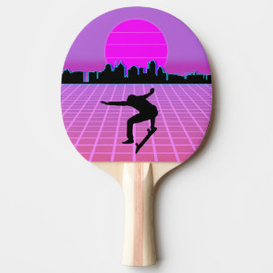 Raquette De Ping Pong Skate Vaporwave Retro 80's