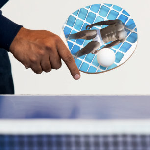 Raquette De Ping Pong SlipperyJoe musculaire homme six pack abs mâle bla