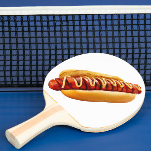 Raquette De Ping Pong SlipperyJoe's hot dog niché doucement pain jaune v