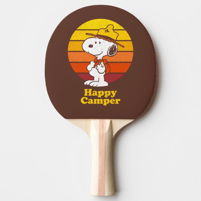 Raquette De Ping Pong Snoopy | Scout Beagle - Happy Camper (Devant)
