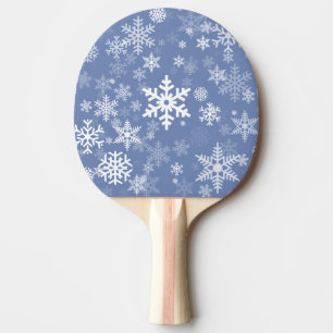 Raquette De Ping Pong Snowflakes Personnaliser graphique Arrière - plan