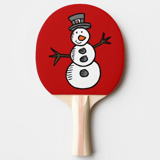 Raquette De Ping Pong Snowman (Devant)
