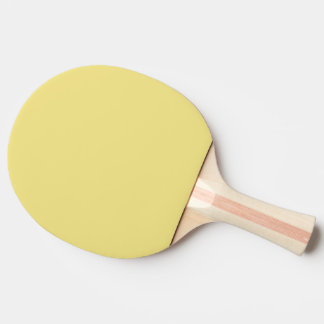 Raquette De Ping Pong Solide Pastel Jaune moderne