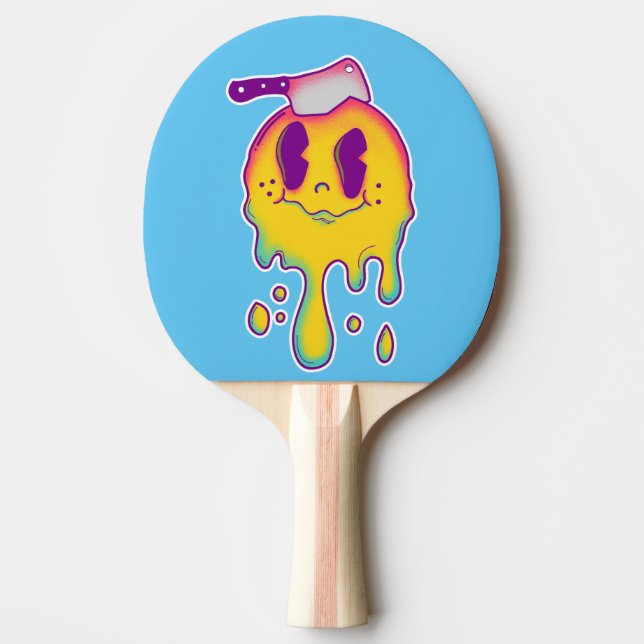 Raquette De Ping Pong sourire psychédélique (Devant)