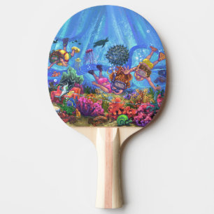 Raquette De Ping Pong Sous la mer