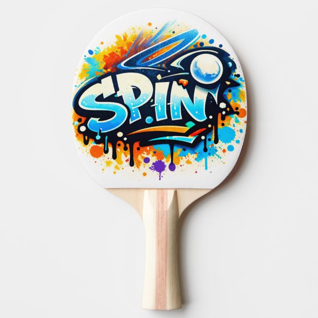 Raquette De Ping Pong SPIN Tennis Graffiti (Devant)