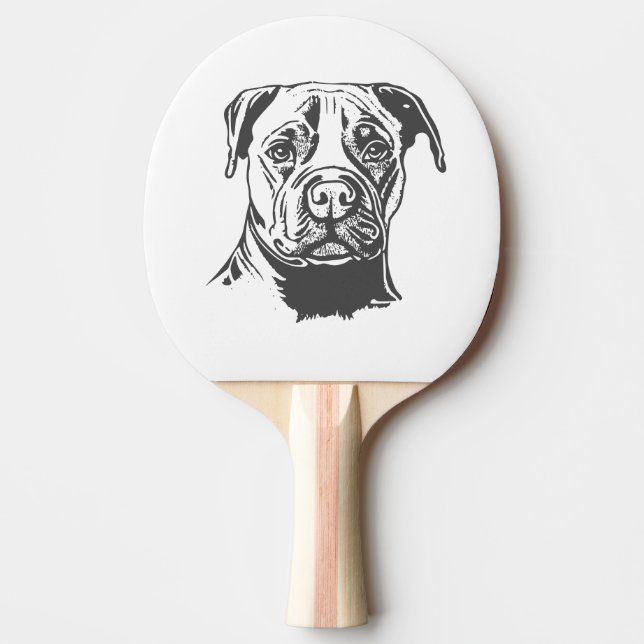 Raquette De Ping Pong Staffordshire Bull Terrier (Devant)